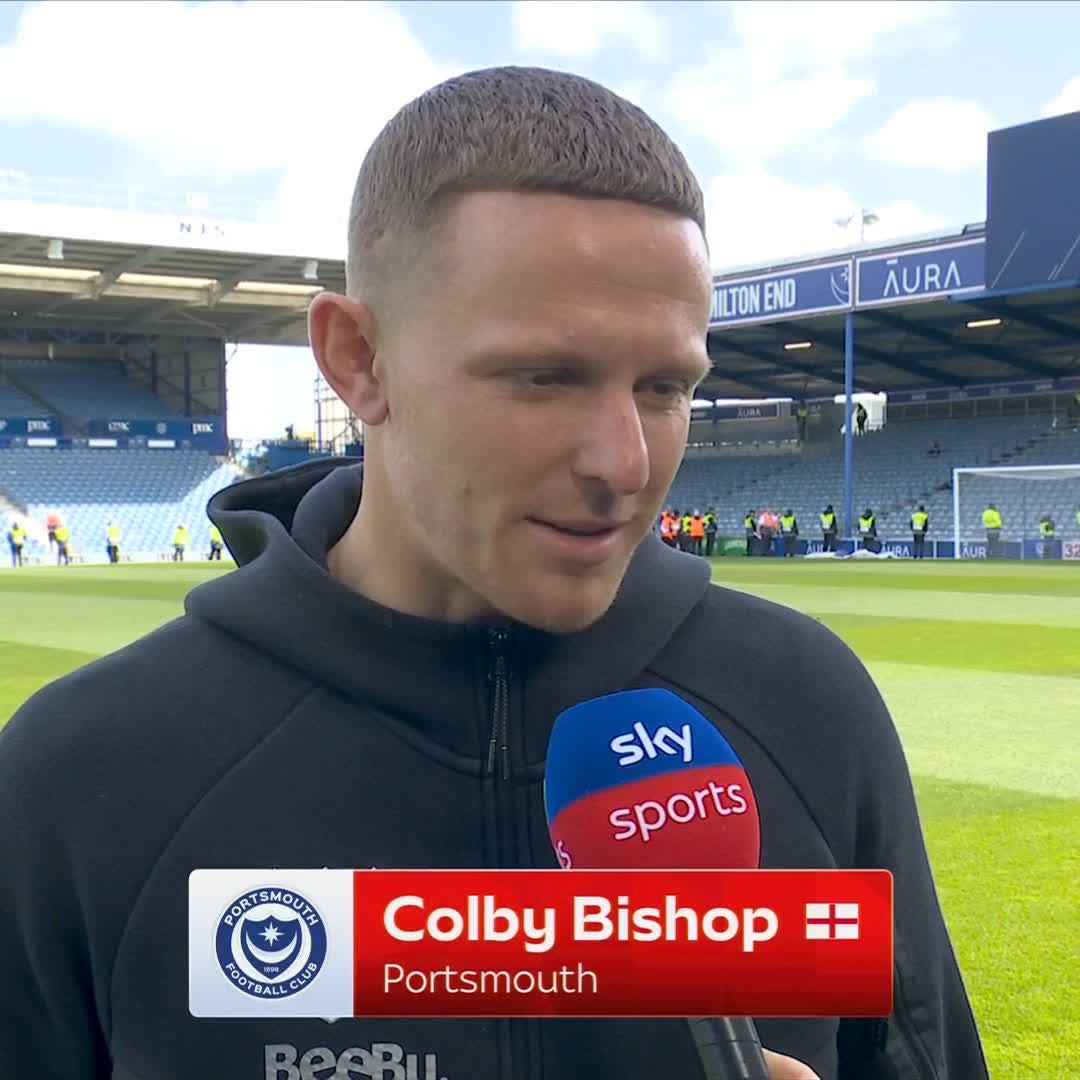 "As long as we stay in this league, that's all that matters." Colby Bishop speaks on Portsmouth’s battle to remain in the Championship 🗣️