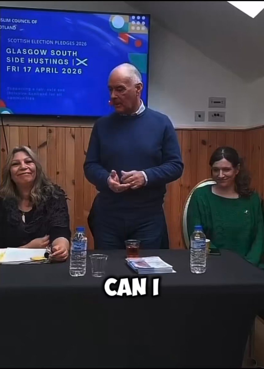☪️ Tommy Sheridan calling Netanyahu a “N*ZI” at Muslim Council of Scotland, Glasgow Southside hustings yesterday.