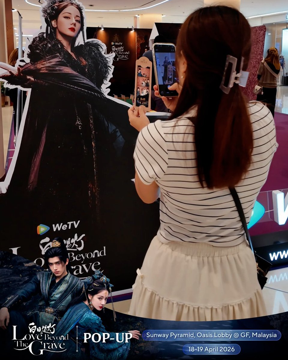 We’re kicking off DAY 1!! Come experience the #LoveBeyondTheGrave pop-up! 💖✨ See you there 💞 📅 Date: 18-19 April 2026 📍 Venue: Sunway Pyramid, Oasis Lobby @ GF, Malaysia #WeTVMYLoveBeyondTheGrave #白日提灯 #WeTV #WeTVMalaysia 💓 𝗪𝗮𝘁𝗰𝗵