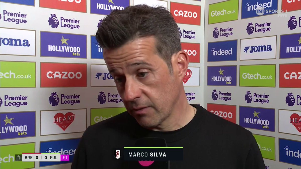 "It's never a good point" Marco Silva reflects on Fulham's draw against Brentford after turning up to win... 🎙️ @julesbreach 📺 TNT Sports and HBO Max