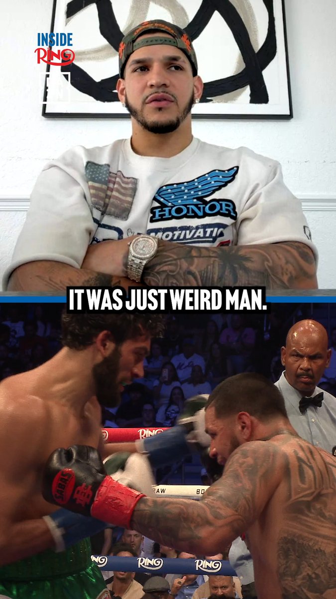 “That didn’t feel like a punch.” 👀 Edgar Berlanga raises questions about his fight with Hamzah Sheeraz. #InsideTheRing | Latest episode LIVE NOW on The Ring’s YouTube 📺
