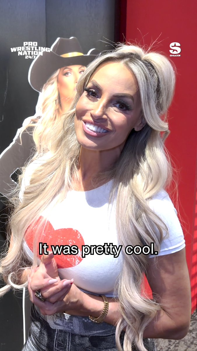 We had the opportunity to enter the Trishtory museum at Flanker's inside Mandalay Bay, and we got a tour from everyone's first crush Trish Stratus herself! We imagine this is how the inside of Mickie James' head looked like in 2006 😂 What was your favorite Trish Stratus moment? #wwe #wrestling #prowrestling #trishstratus #lasvegas