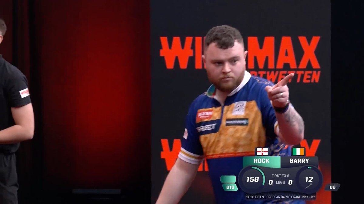 WHAT A START FROM ROCKY 🔥 Josh Rock piles in a HUGE 158 checkout to snatch the opening leg from Keane Barry! 📺 #ET5