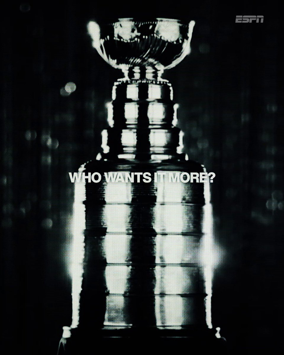 Who wants it more? 🤔 The battle for the Stanley Cup begins TODAY 🏆