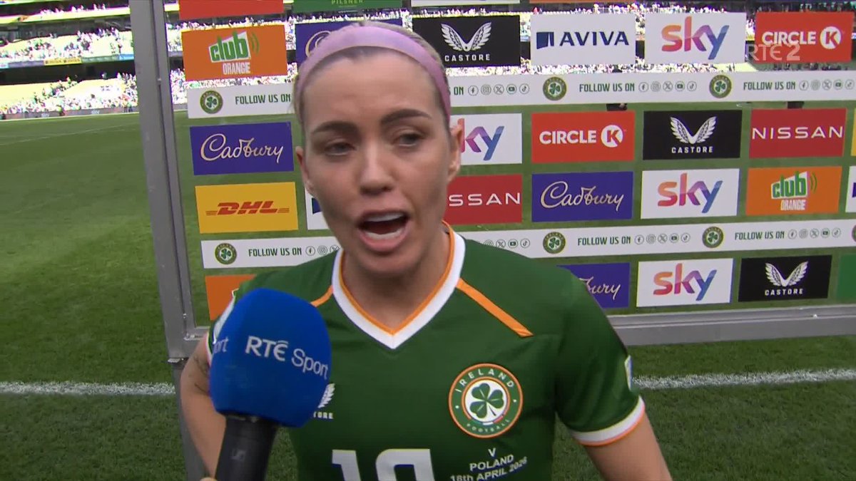 "For any young kids out there watching, if you want to play for Ireland, it will happen. Work hard and chase your dream." Stirring words from the great Denise O'Sullivan