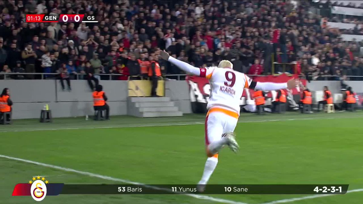 🤯🇦🇷 GOL DE MAURO ICARDI AL MINUTO DE JUEGO CON EL GALATASARAY.