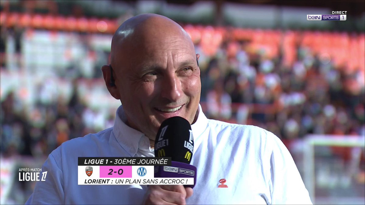 🥹 La réaction d'Olivier Pantaloni (FC LORIENT 🐟) après le bel hommage d'Abdoulaye Faye : 🗣️ "Ce sont tous mes enfants" #beINLigue1 #FCLOM