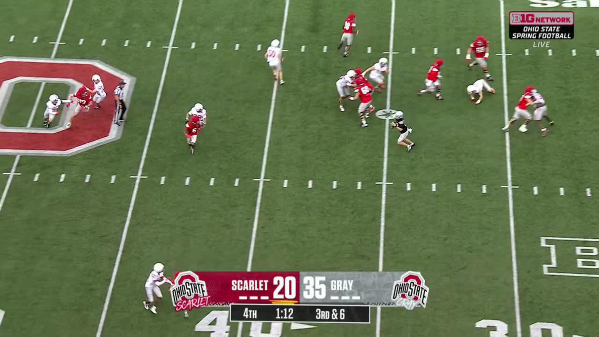 Fahey takes it all the way for six! 📺 Big Ten Network