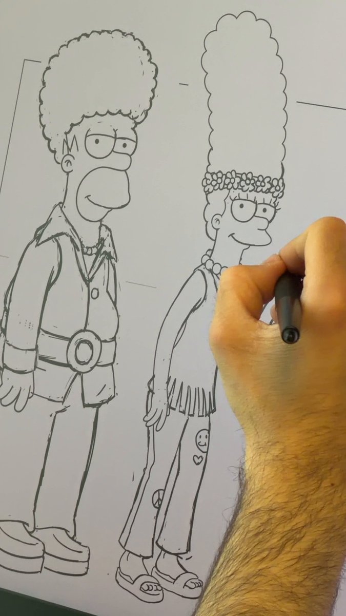 Character designer Sam Grinberg takes us from 70's Homer 🕺 to Punk Rock Bart 🤘! What others would you like to see?