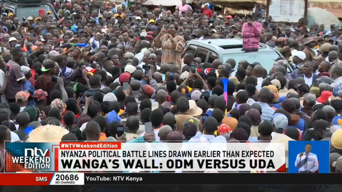 Wanga’s Wall: ODM Versus UDA Governor Gladys Wanga appears to have shifted from defending the UDA-ODM partnership to pushing for Nyanza zoning aimed at locking out non-ODM aspirants, particularly from UDA. #NTVWeekendEdition David Muthoka