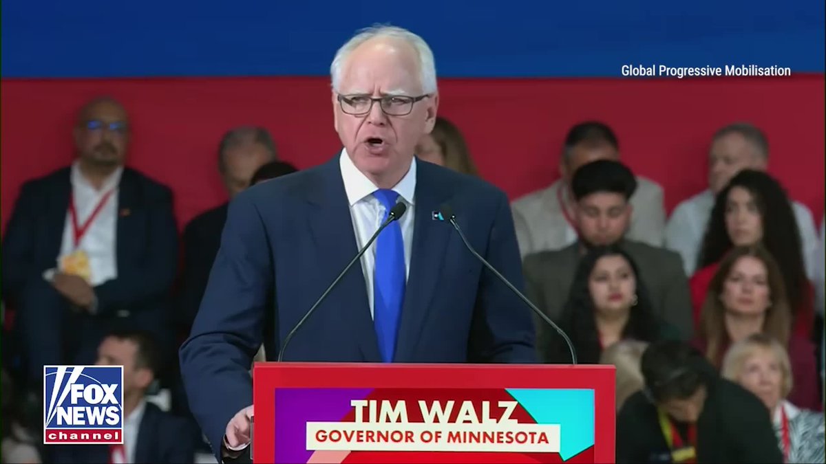 TIM WALZ: “We've got a feeble-minded, trigger-happy president who plunged us into a war where no threat was present, with no clear objectives and no exit plan." "We need to call that what it is. That's fascism.”
