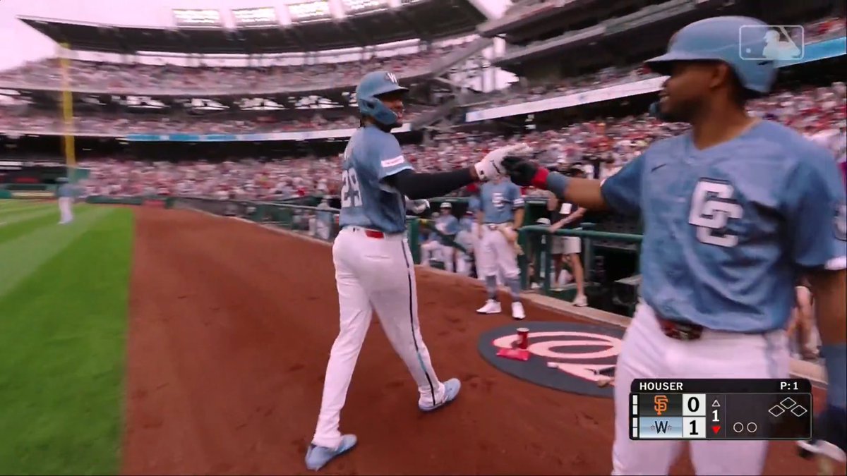 James Wood. Again. First pitch of the game. No doubter. That’s 7. People don’t get how special he is.