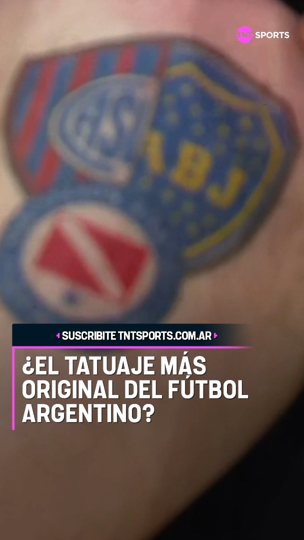 MIRÁ EL TATUAJE QUE SE HIZO 😯⚽ Boca por su papá, San Lorenzo por un amigo, y Argentinos por el barrio... El fútbol argentino es hermoso. Gonzalo Rey 🎤