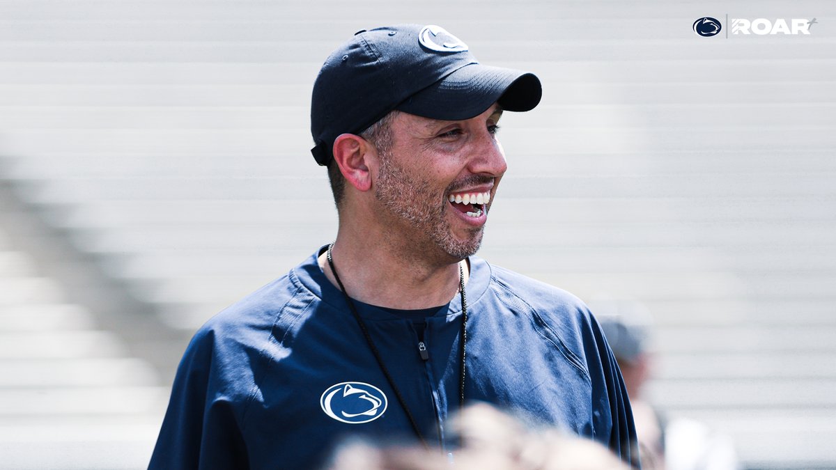 Post-practice check-in with Coach Campbell. #WeAre | Penn State Football