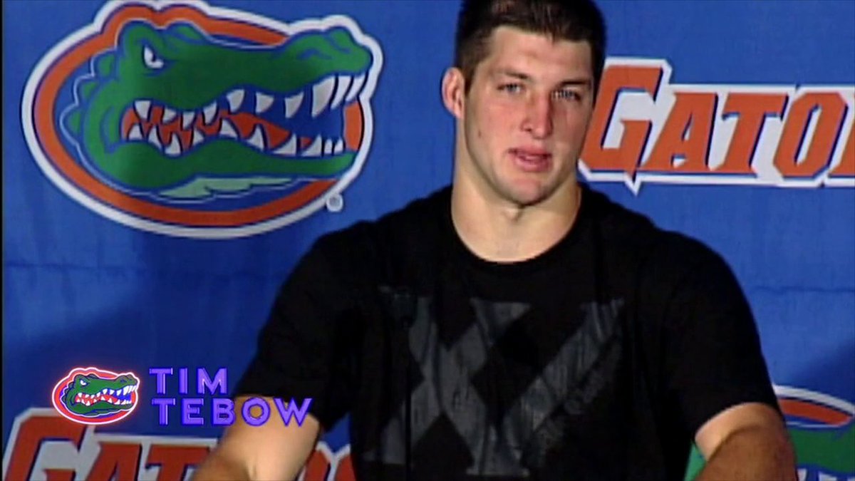 After being eliminated in the semifinals last season, the Florida Gators were inspired by Tim Tebow's 'The Promise' speech to make it to the national championship 👏