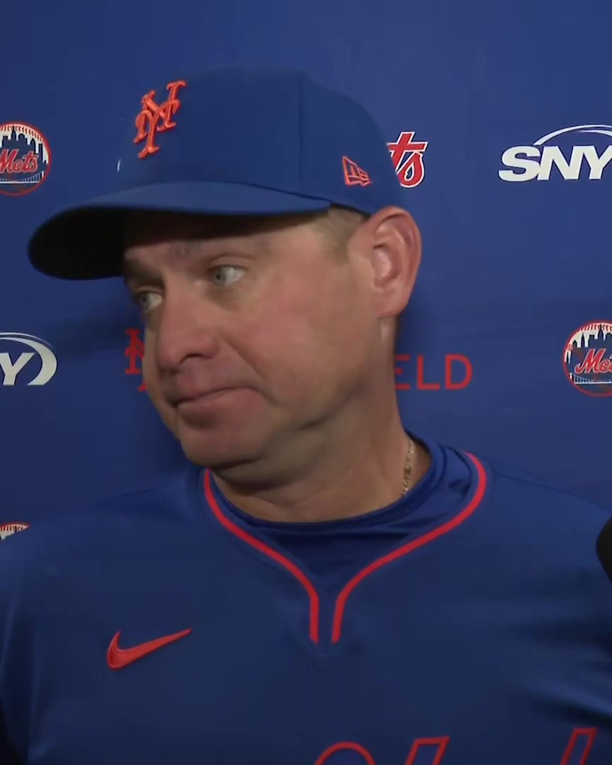 Carlos Mendoza was asked what his message to Mets fans is right now: "I understand how they're feeling. I'd be pissed too if I'm a fan. I'm pissed. They're pissed."