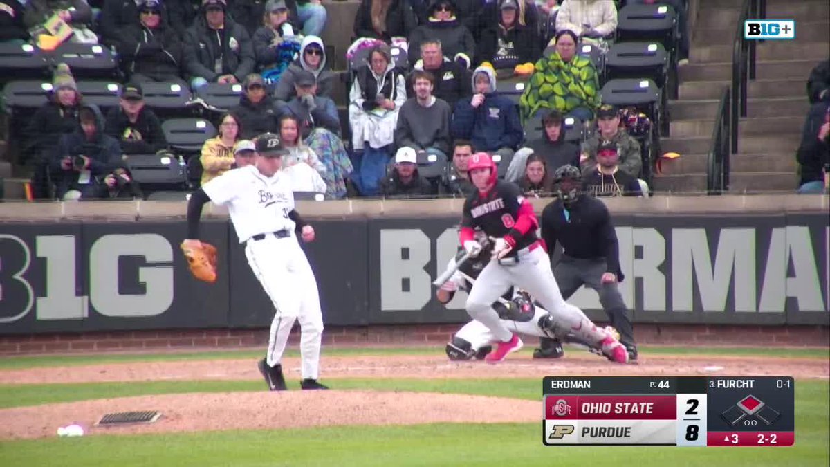 Zach Erdman's behind-the-back snag 🤯 Purdue Baseball takes the 12-7 victory over Ohio State 🚂