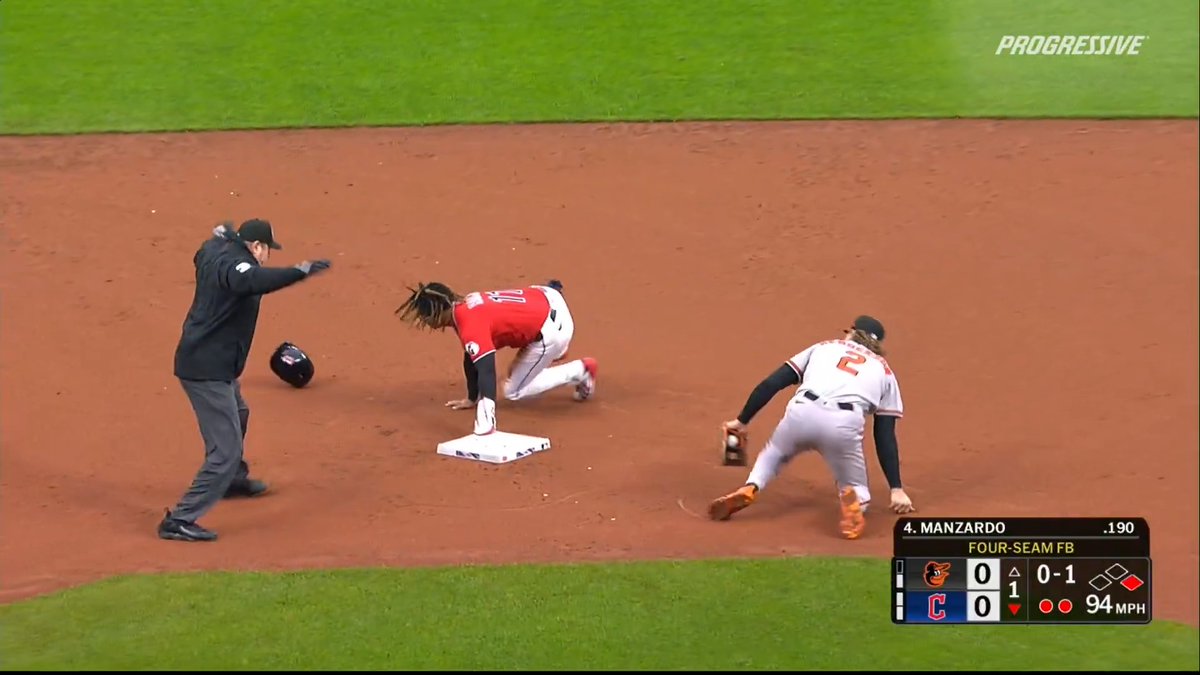José Ramírez is the first player to reach 10 stolen bases this season!