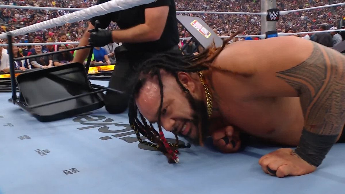 .Jacob Fatu claims VICTORY at #WresleMania after an impressive performance!! Continue watching #WrestleMania LIVE on the @ESPN app now!