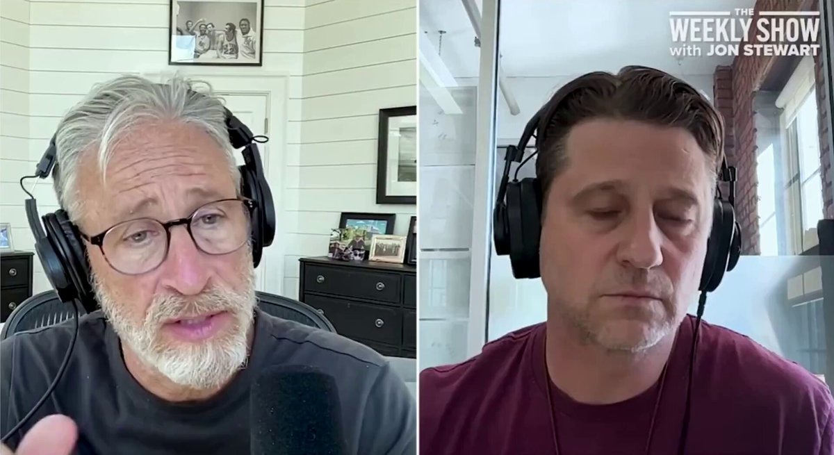 Jon Stewart challenges Ben McKenzie on Bitcoin: "I imagine the Iranian people might be able to use it to get around a repressive regime." "Yes. Money is a tool. You can use it for good or for ill."