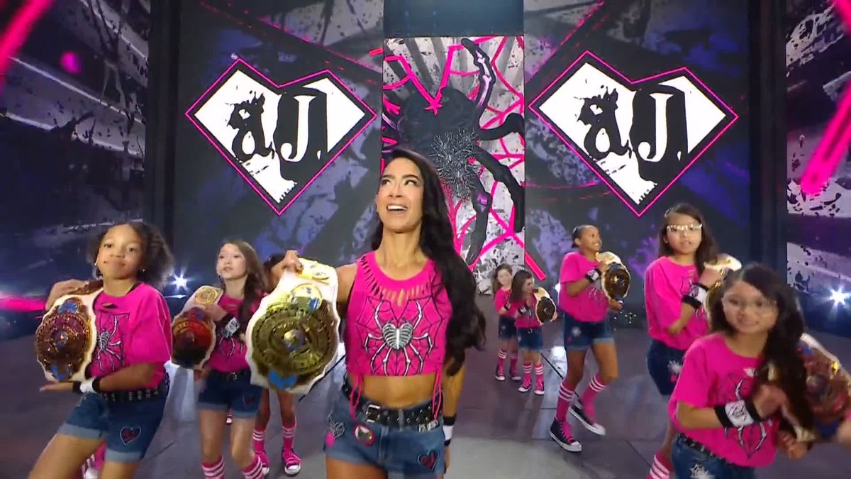 LET'S LIGHT IT UP!! 😍 AJ Mendez Stream #WrestleMania LIVE RIGHT NOW on the @ESPN app! ➡️