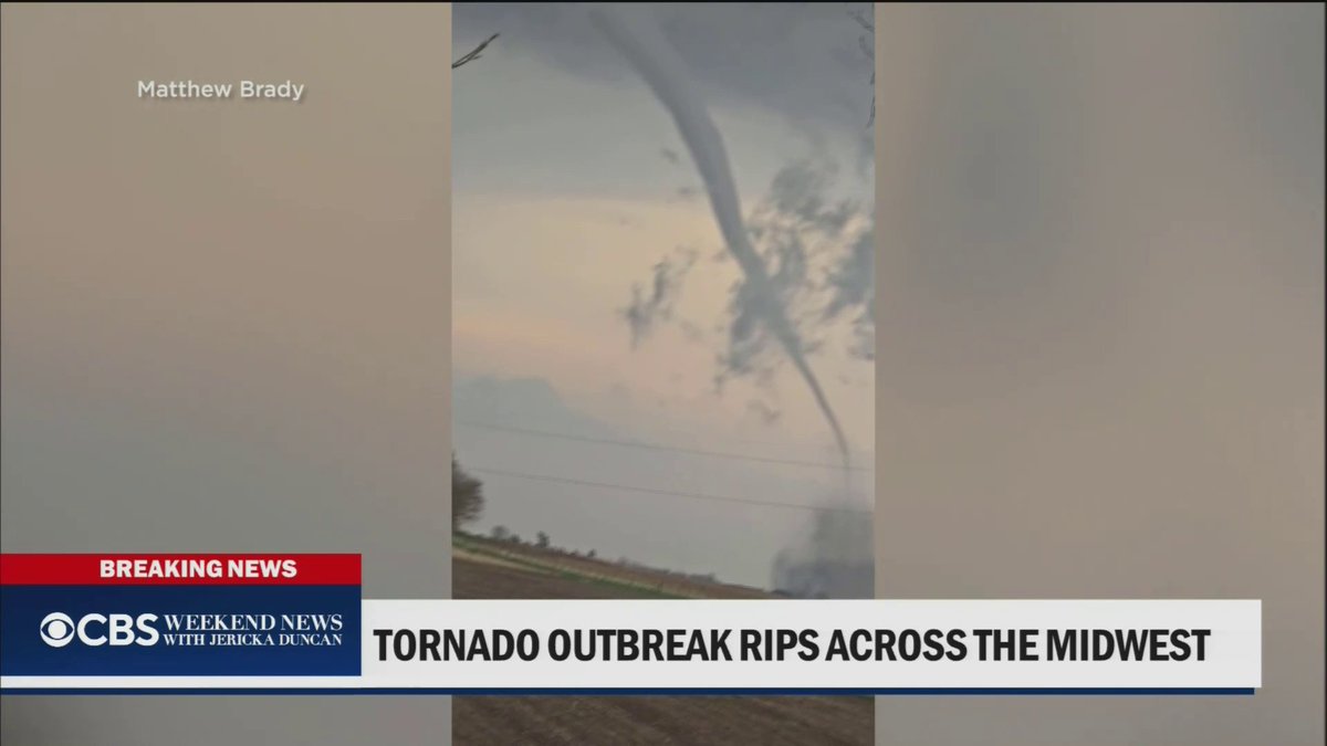 Millions are under the threat of severe weather on Saturday, with a tornado risk from Tennessee to New York. Multiple funnel clouds whipped across several states on Friday, causing lots of damage. CBS News' Jonah Kaplan reports from Rochester, Minnesota.