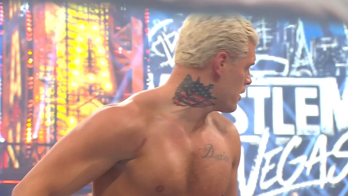 Thanks for coming Pat, courtesy of Cody Rhodes! Stream #WrestleMania LIVE RIGHT NOW on the @ESPN app! ➡️