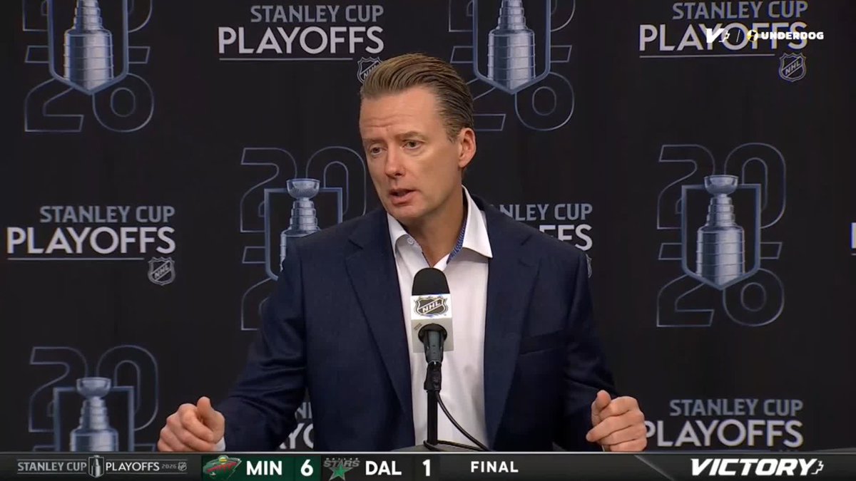 "You can't dwell on wins. You can't dwell on losses." Dallas Stars head coach Glen Gulutzan reacts to the team's series-opening loss. #TexasHockey