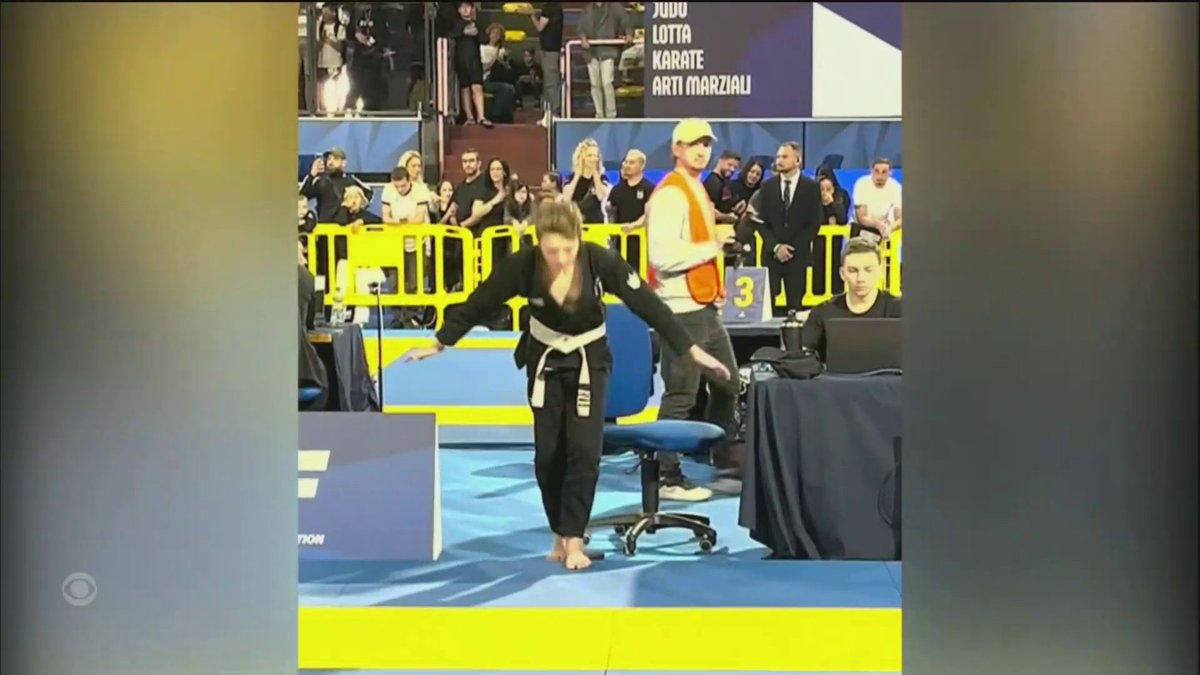 14-year-old surfing phenom AJ Iredell has pivoted to jiu-jitsu, spending hours a day training. He describes the lessons he's learned about choosing your path to CBS News' @CarterEvans.