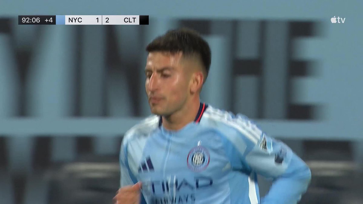 Nicolás Fernández with a ROCKET for NYCFC 🚀 (via Major League Soccer)