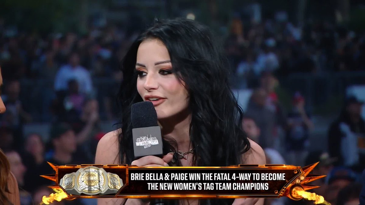 A WWE girl AND a Total Diva forever 😍 Welcome home, Paige. SARAYA | Nikki & Brie