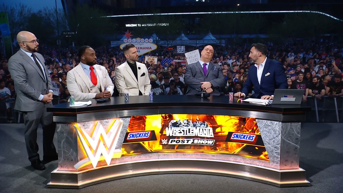 Paul Heyman CRASHES the #WrestleMania post-show! Paul Heyman