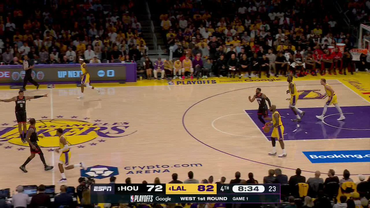 LeBron and Luke hit BACK-TO-BACK threes from deep 🔥
