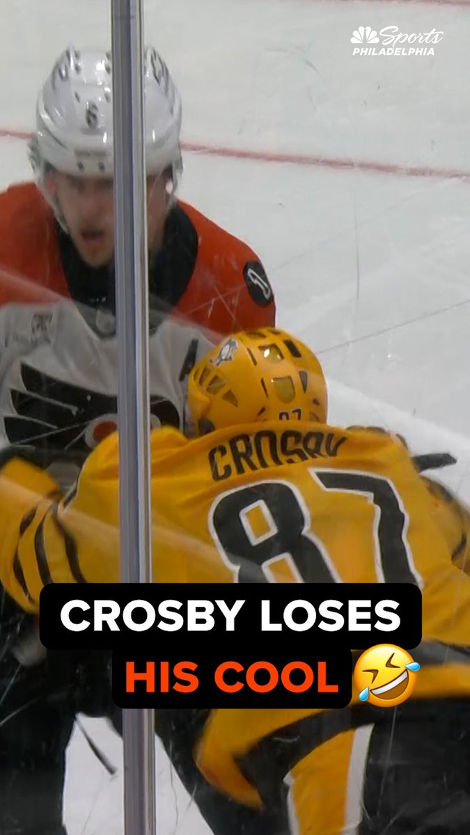 Sidney Crosby ended Game 1 in the penalty box.