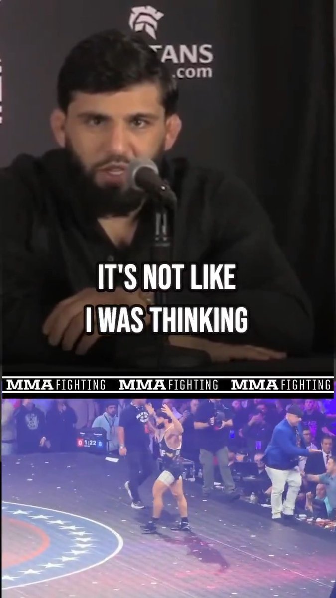 Arman Tsarukyan gives his side of his "viral" tackle of Urijah Faber at RAF 08: "I don't control myself so much. So if something happens, it's not like I was thinking about it. … Thank god Urijah didn't get hurt."