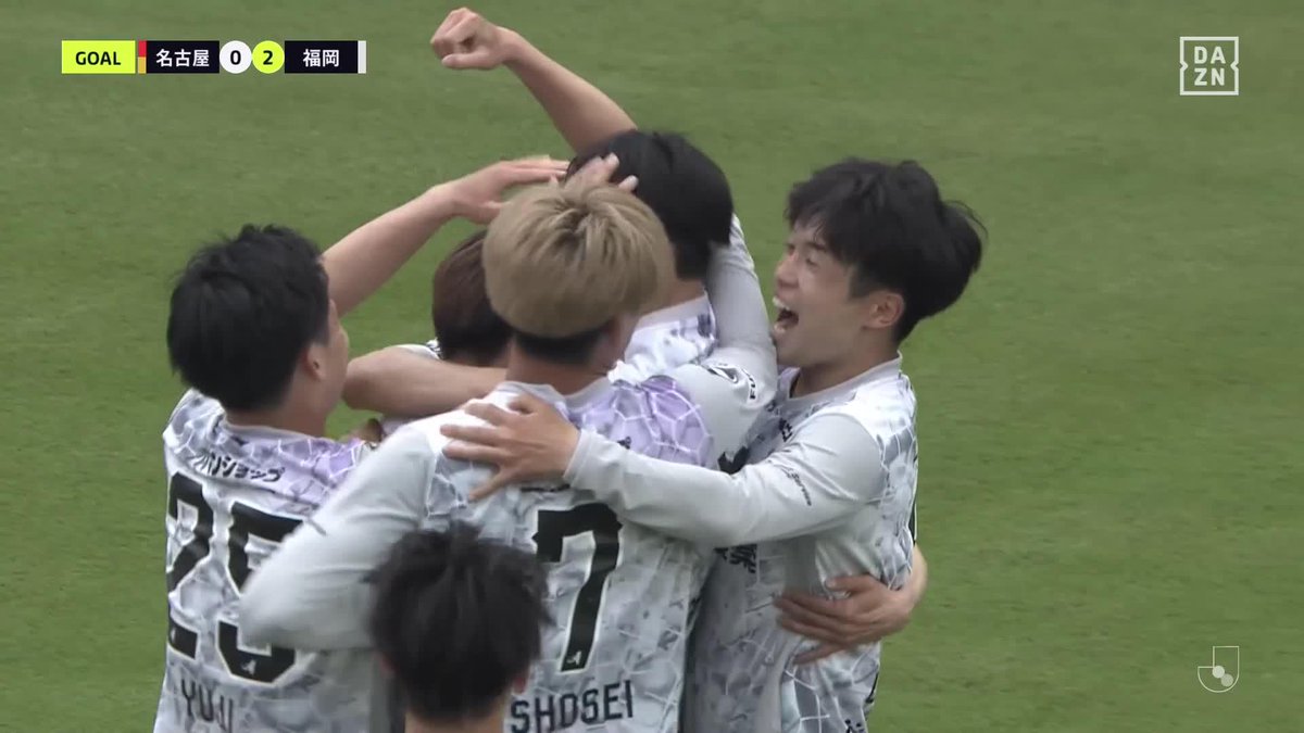 始まりは、インターセプトから 繋いで、繋いで、潰れて 最後に沈めたのは重見柾斗 🏆明治安田J1百年構想リーグ 🆚名古屋×福岡 📱DAZN ライブ配信中 #Jリーグ #だったらDAZN