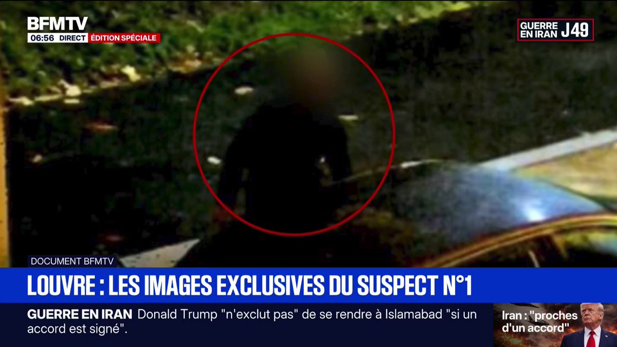 🇫🇷 FLASH | Abdoulaye N., alias Doudou Cross Bitume et quarantenaire, est l’un des principaux suspects du braquage au Louvre. C’est lui qui avait fissuré une vitrine avec deux coups de poings, laissant son ADN sur place.
