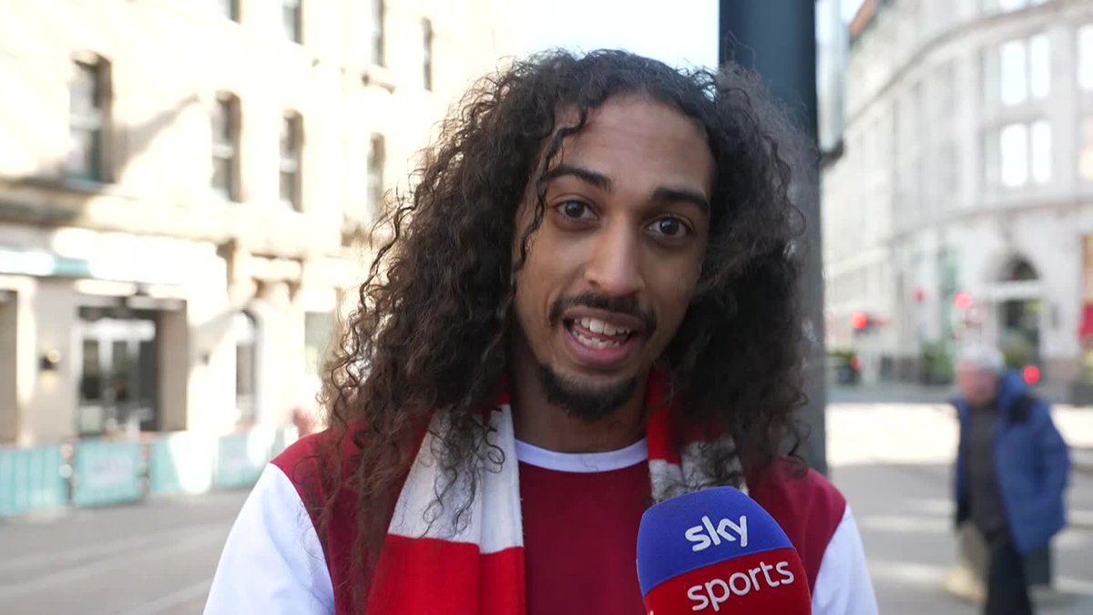 A passionate battle cry from this Arsenal fan ahead of their huge clash against Man City 🔴😅