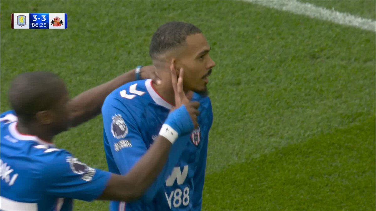 "Where's this come from?!" 🤯 The away end at Villa Park erupts as Wilson Isidor puts Sunderland level!