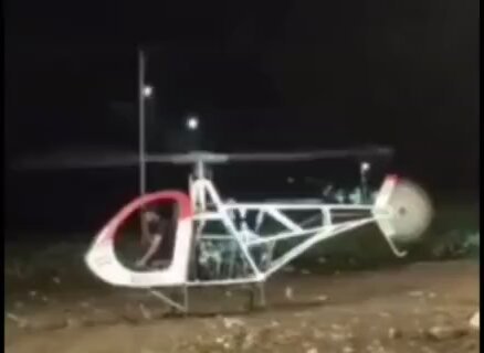 A guy in India built a helicopter. It went about as well as one would expect. He won't be building anymore.