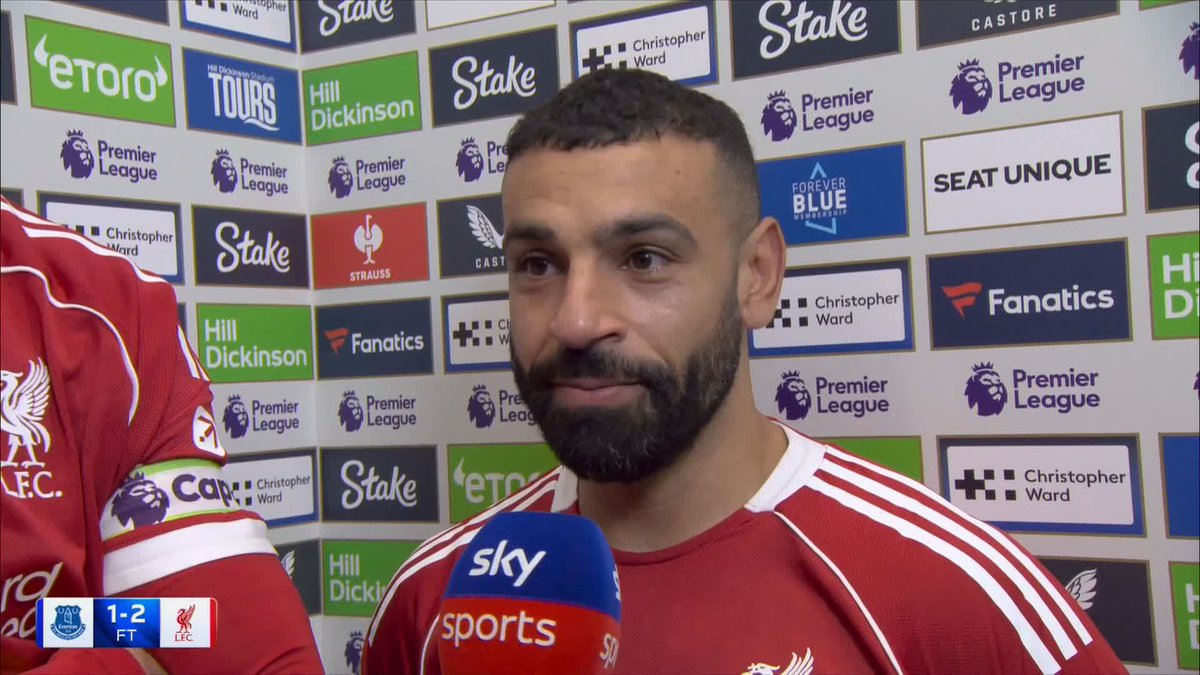 "Hopefully I say farewell in the right way" ❤️ Mo Salah shares his thoughts after Liverpool's dramatic Merseyside derby win!