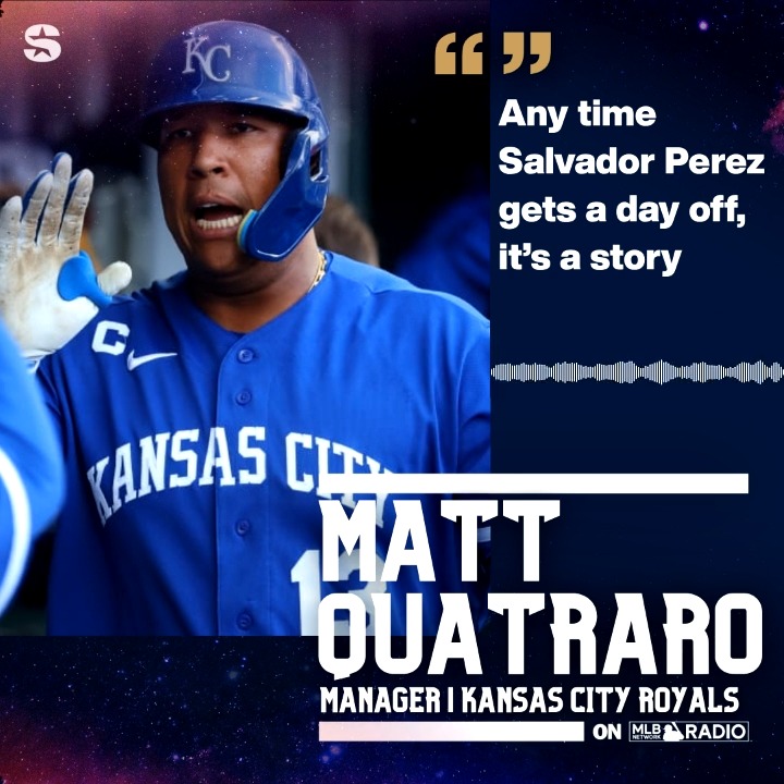 "We talked before he had the day off, during the day off, we talked this morning." There's nothing but communication between Salvy and Matt Quatraro before yesterday's day off. Kansas City Royals | #FountainsUp 🔗