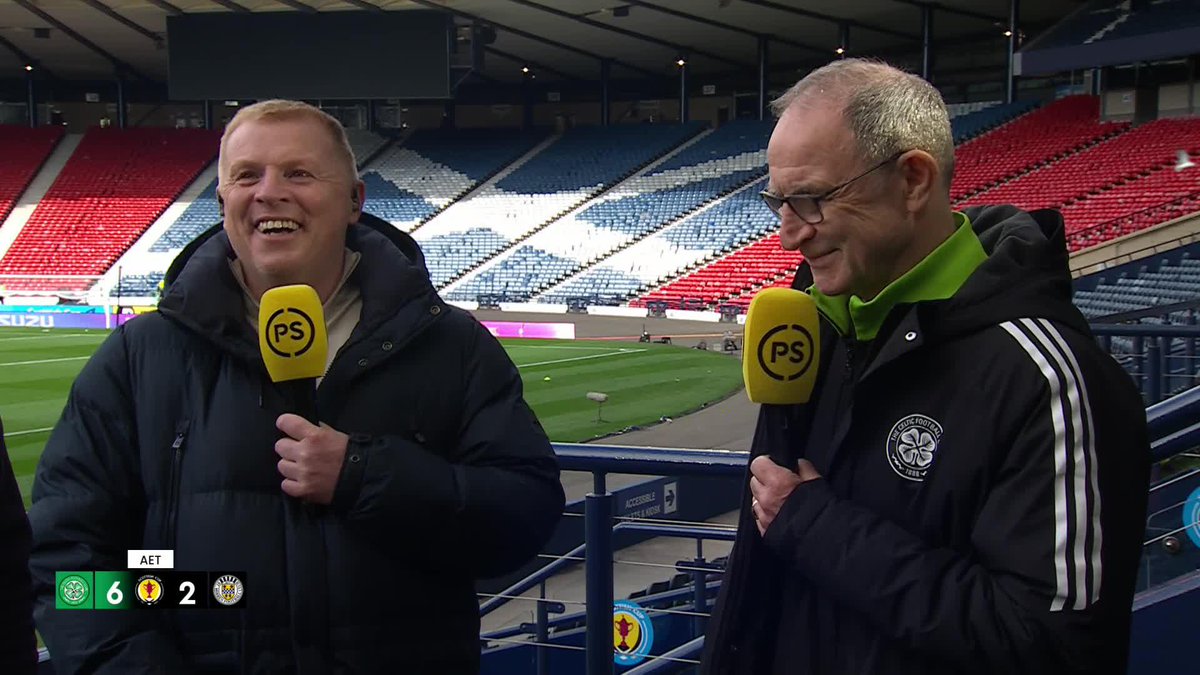 🍀 Celtic Football Club manager Martin O'Neill reacts to booking a place in the final, and shares his excitement about the prospect of facing Neil Lennon in the final "He's been fantastic for me" 🗣️ #ScottishCup