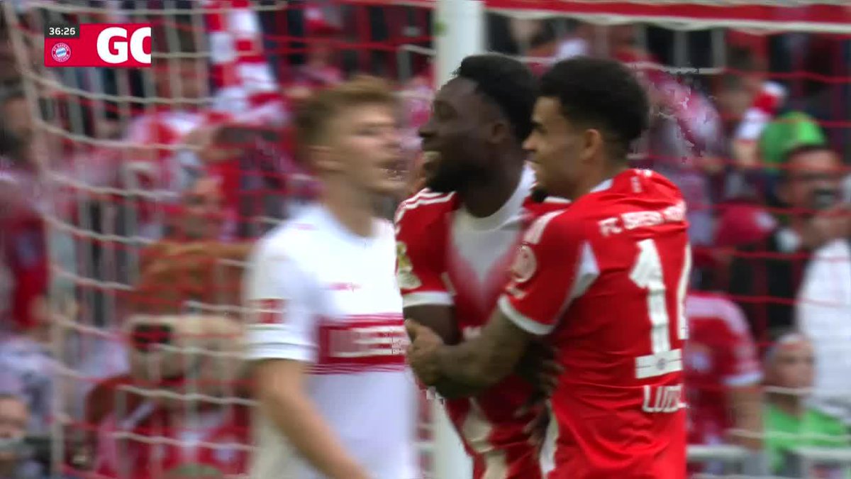 🇨🇴 DOBLETE de ASISTENCIAS de Luis Díaz. El colombiano la puso para el 3-1 de #BayernMunich ante #Stuttgart, al 37’ 👀 Es la #16 del extremo en lo que va de la Bundesliga