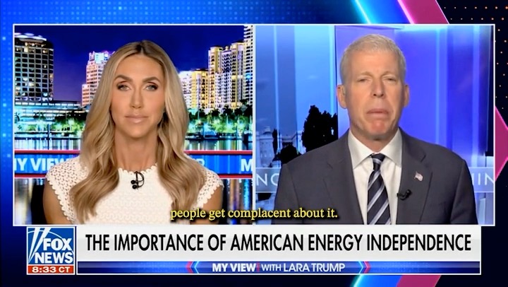 .Secretary Chris Wright: "The world's abundantly full of energy—let's get rid of the climate cult, better energize our world. That's a way for more prosperity, that's a way for more peace."