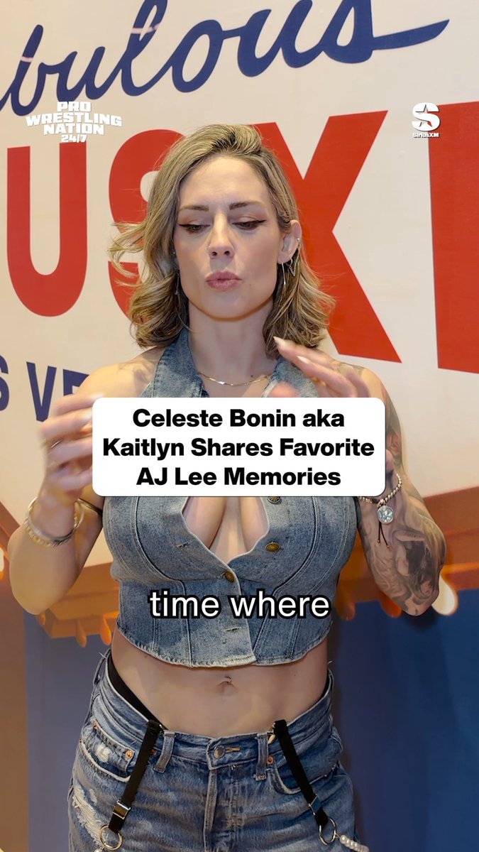 FKA Kaitlyn in WWE, Celeste Bonin shares her favorite AJ Mendez memories. #wwe #wrestling #prowrestling #wrestlemania #ajlee
