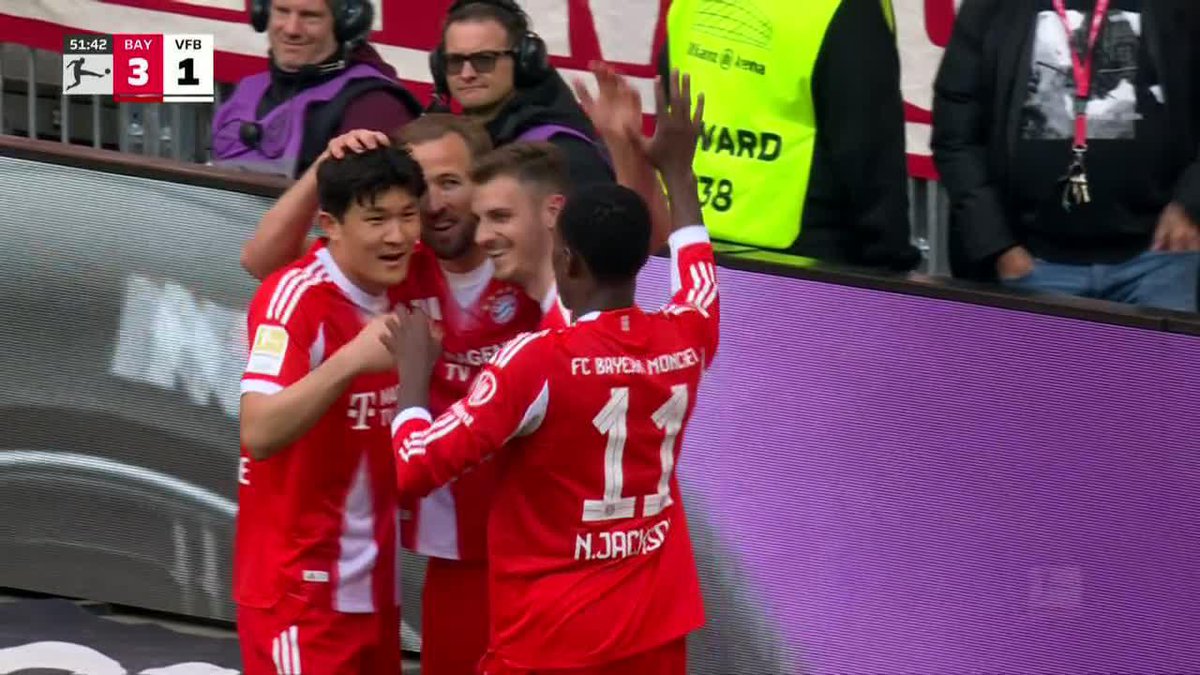 HARRY KANE POSSIBLY SEALING THE WIN FOR BAYERN AND THE BUNDESLIGA TITLE 🏆 👏