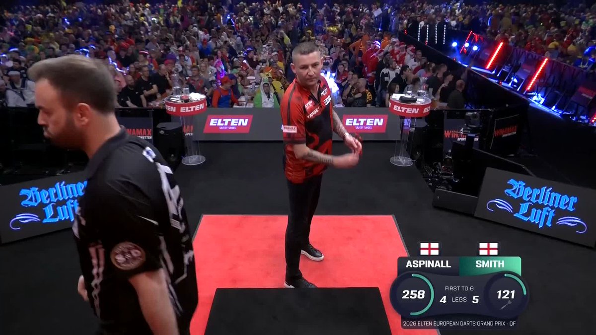 SMITH KO'S ASPINALL! Ross Smith ends the hopes of back-to-back European Tour titles for Nathan Aspinall, as Smudger beats The Asp 6-4! 📺 #ET5