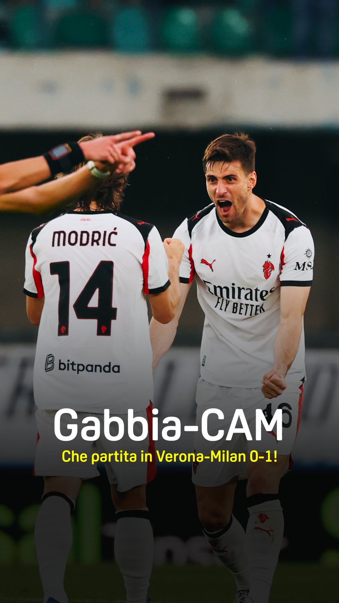 GABBIA-𝑪𝑨𝑴: 𝙨𝙪𝙥𝙚𝙧 🆚 Verona 🦸‍♂️ Un gran gol annullato 🚩❌⚽ Un salvataggio difensivo cruciale 🙅‍♂️⛔ #Gabbia #VeronaMilan #DAZN