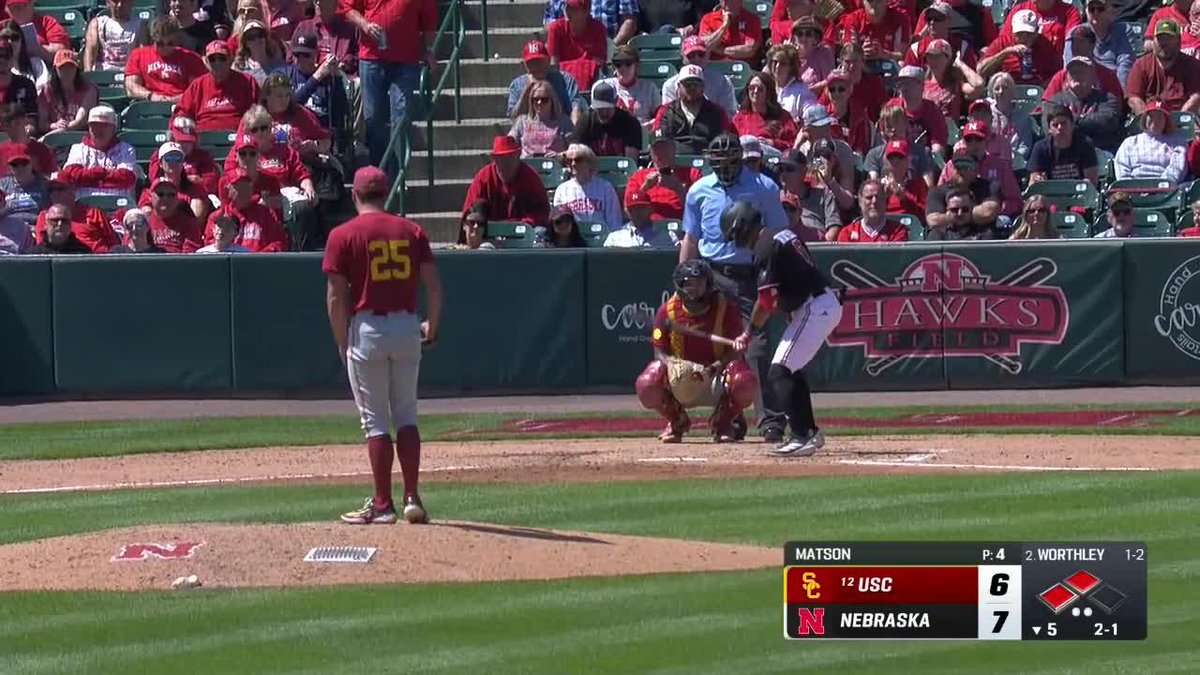 CAPITALIZE. 📈 HUSKERS EXTEND THE LEAD. B5 | Nebraska 9, USC 6